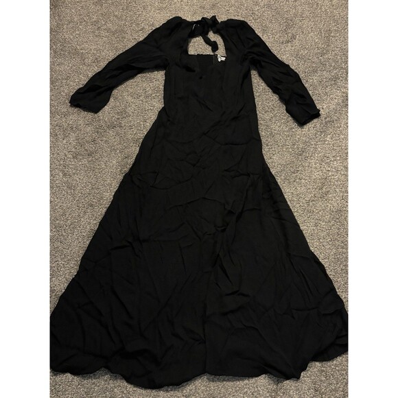Reformation Dresses & Skirts - Reformation Ballari Off Shoulder Long Sleeve Dress Size 10 Black